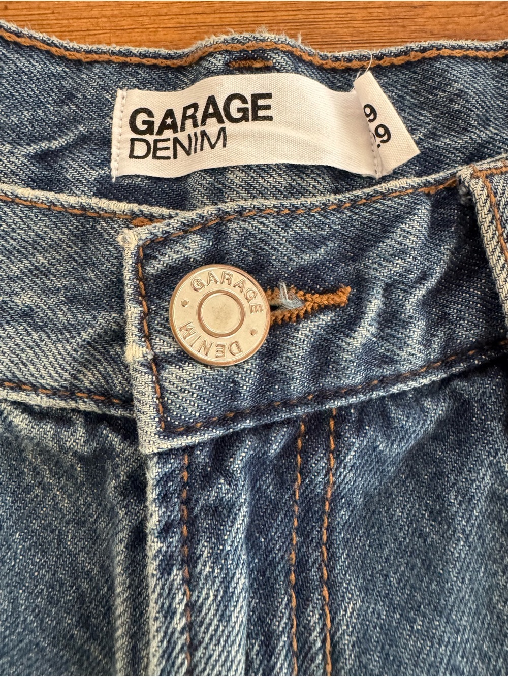 Garage Denim Low Rise Baggy Jeans Size 09 / 29 Medium Wash